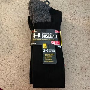 Under Armour OTC baseball socks (2 pairs) size XL (13-16) heat gear